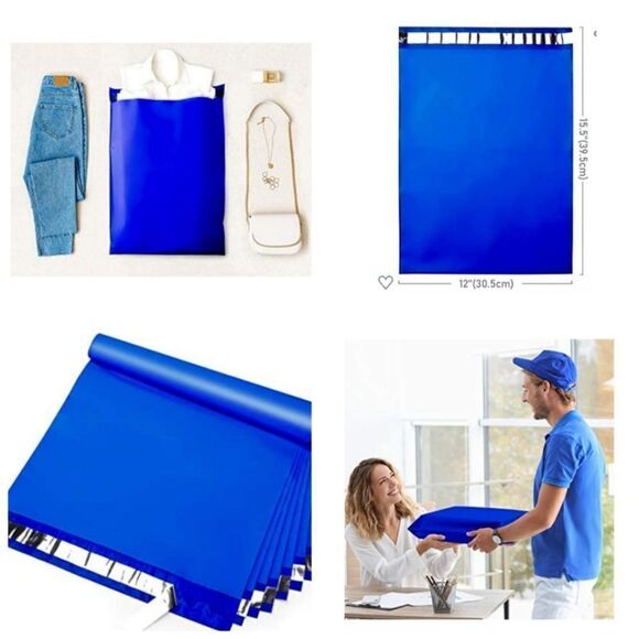 Poly Mailers XLARGE 50 piece Starter Pack w/Stickers - Picture 6 of 16